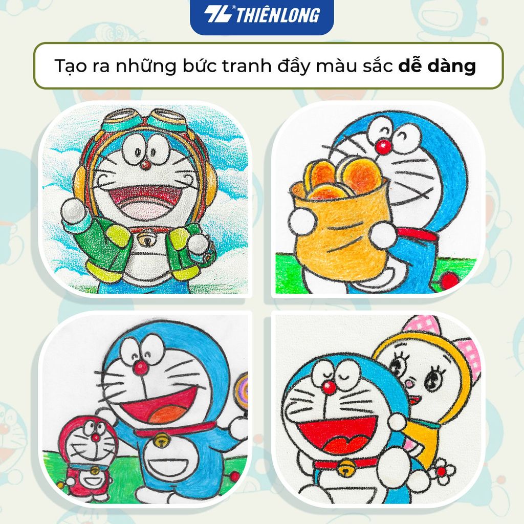 Sáp 24 màu Colokit Doraemon CR-C06/DO