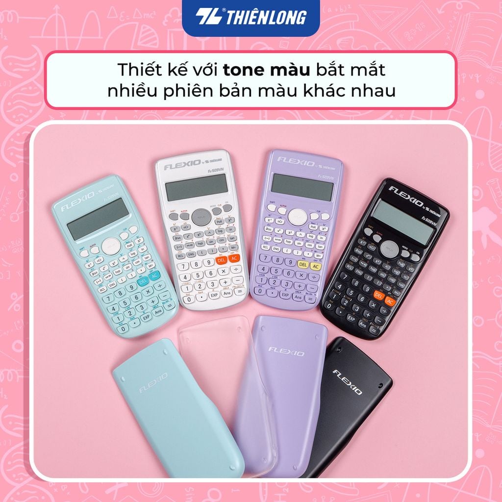 Máy tính khoa học Thiên Long Flexio Fx509VN - Có hơn 240 tính năng