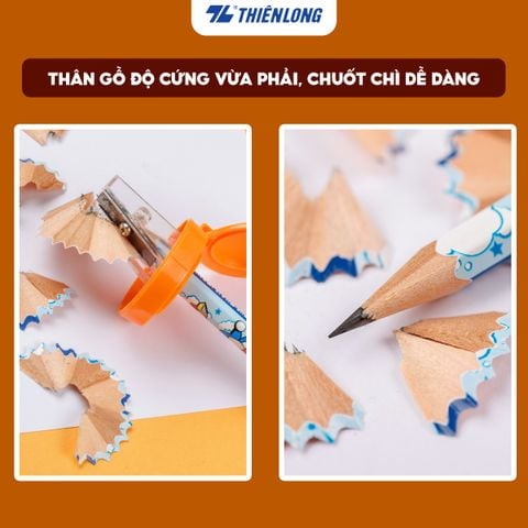 Combo 20 Bút chì gỗ Thiên Long Điểm 10 2B TP-GP009/DO
