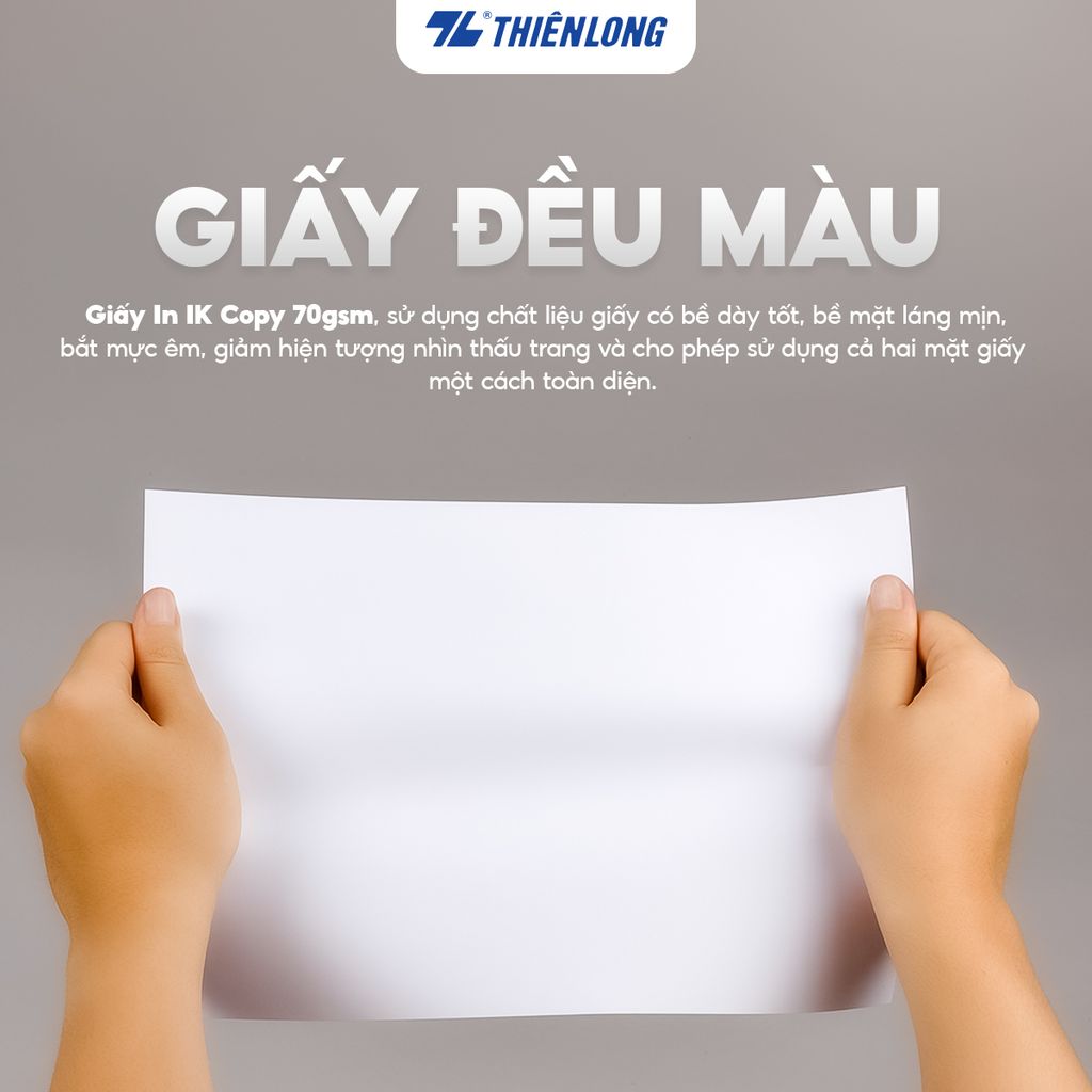 Combo 10 Ream giấy A4 70 gsm IK Copy (500 tờ) - Hàng nhập khẩu Indonesia