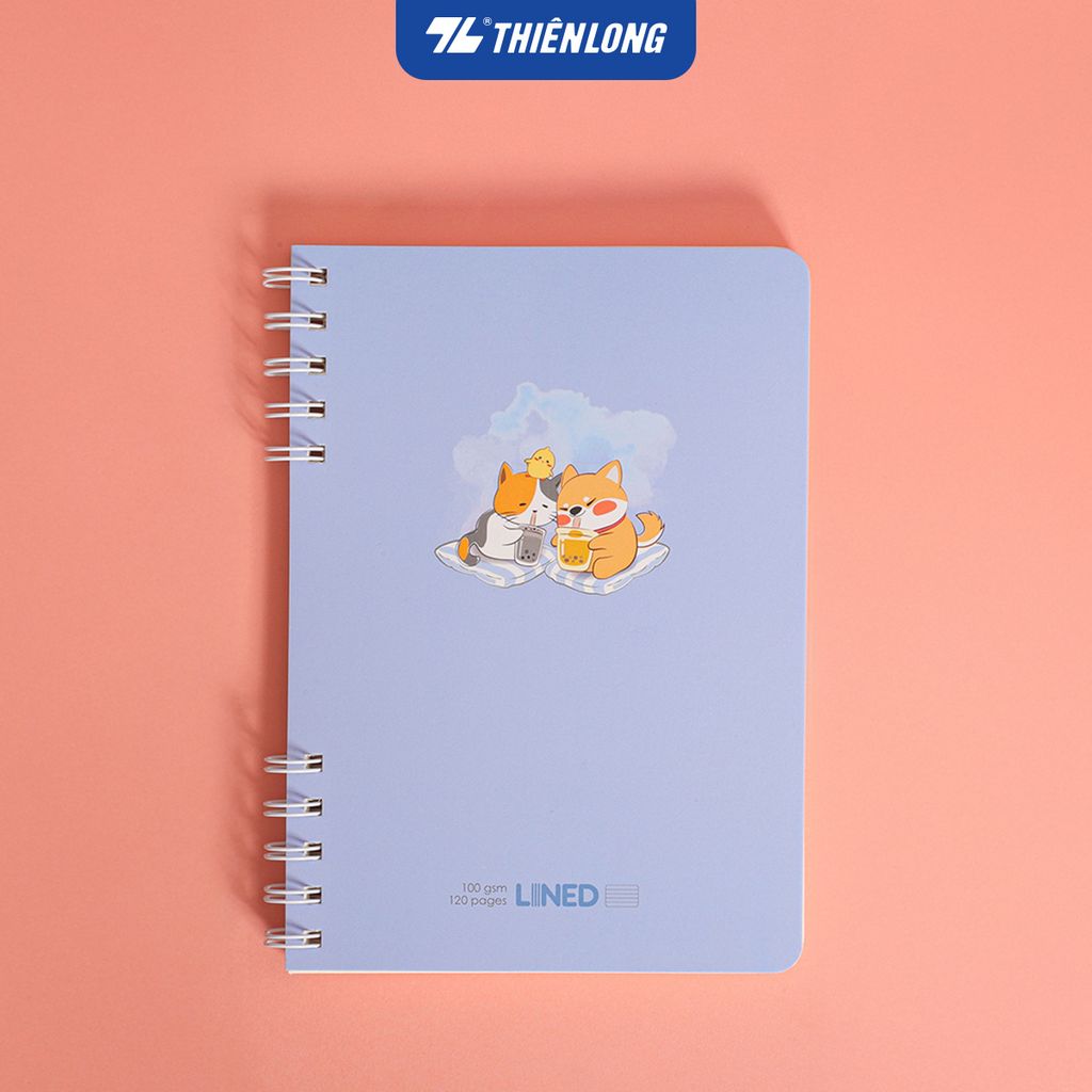 Sổ lò xo đường kẻ ngang 7mm A5 Thiên Long MB-025