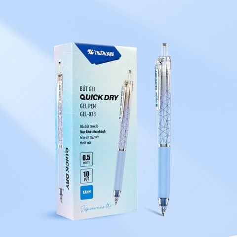 Combo 20 Bút gel Quick Dry Thiên Long GEL-033 - Mực khô siêu nhanh