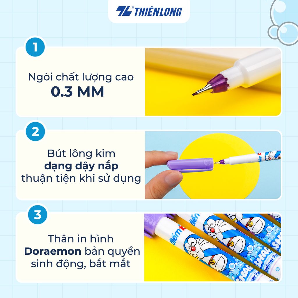Bút lông kim Điểm 10 Doraemon TP-FL08/DO