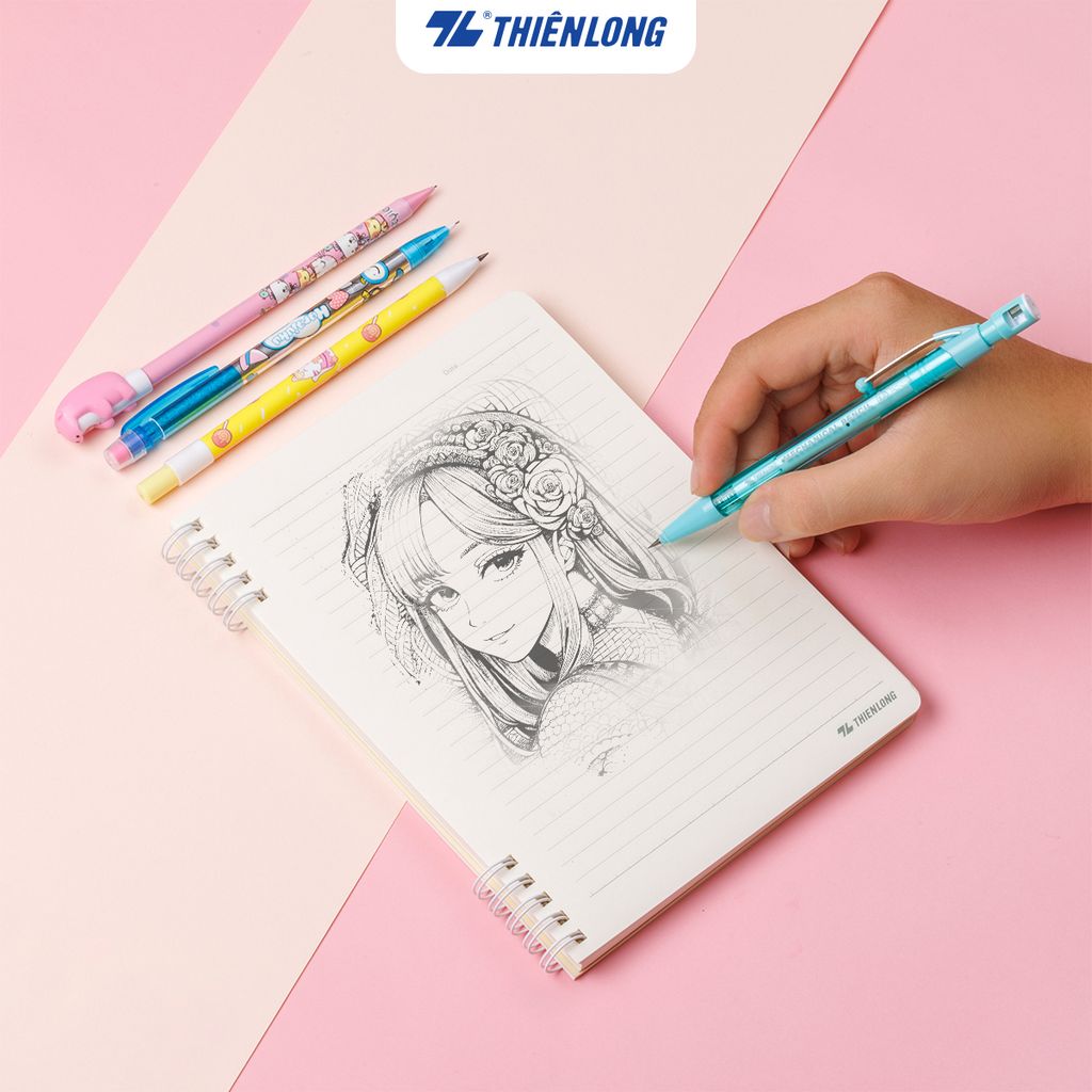 Bút chì bấm Thiên Long PC-030 - Màu thân ngẫu nhiên