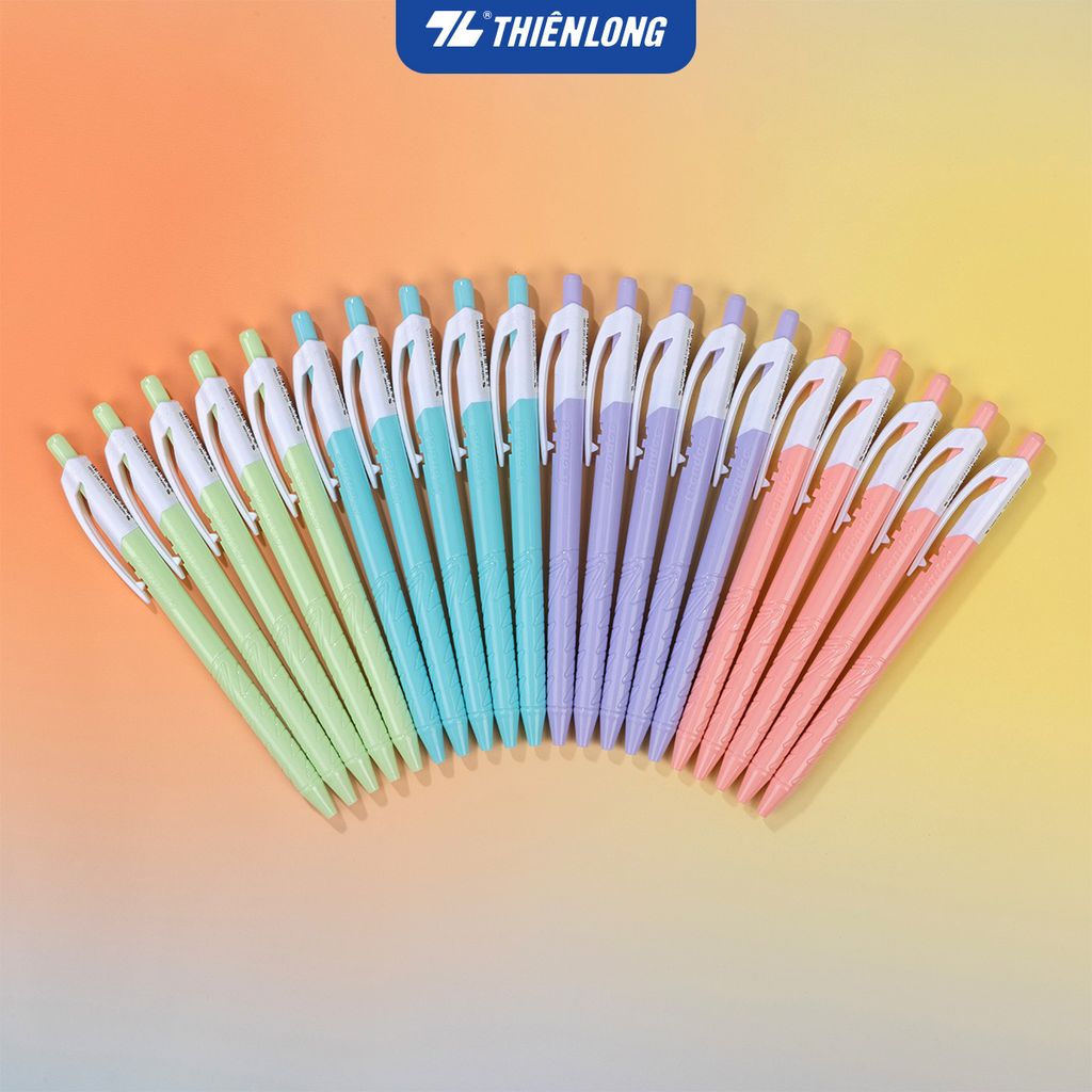 Bút gel B - Butter Gel PRO-079 Thiên Long GELB-018 - Premium Tip viết êm, trơn - Mực Xanh - Màu thân ngẫu nhiên