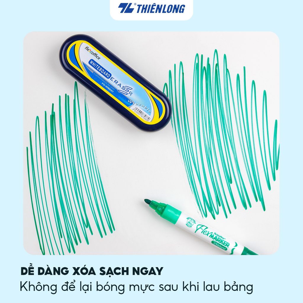 Combo 12 Bút lông bảng Thiên Long Flexoffice FO-WB02/XK - Whiteboard Marker