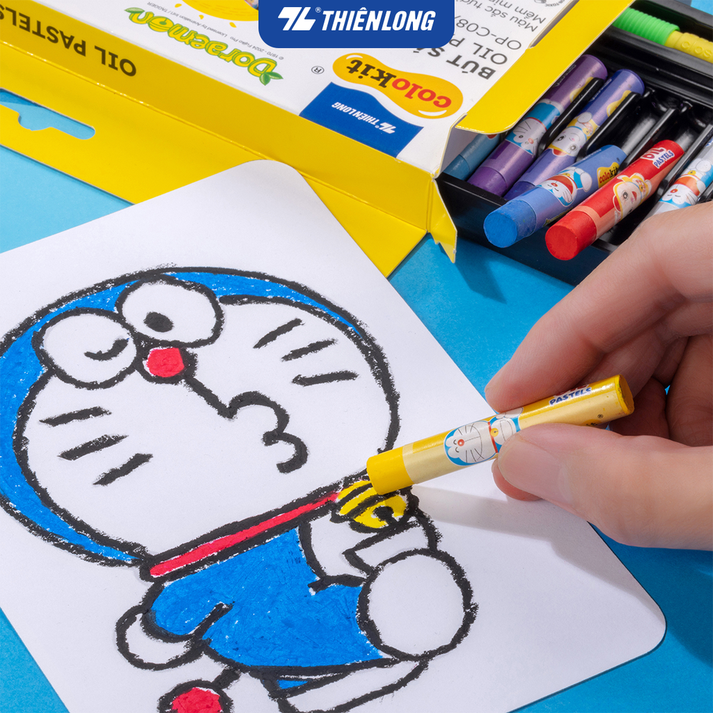 Sáp dầu 12 màu Colokit Doraemon OP-C07/DO