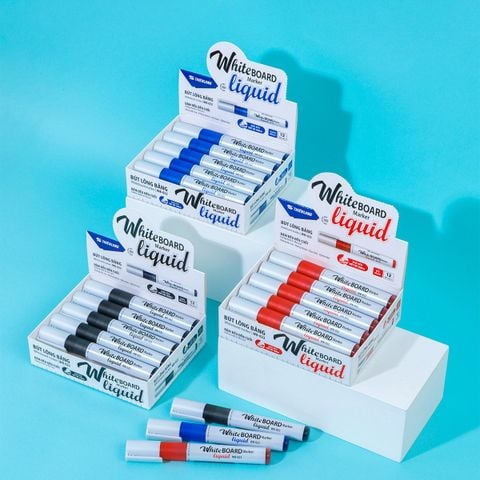 Combo 12 Bút lông bảng - Whiteboard Marker Liquid Thiên Long WB-022 - Không Xylene