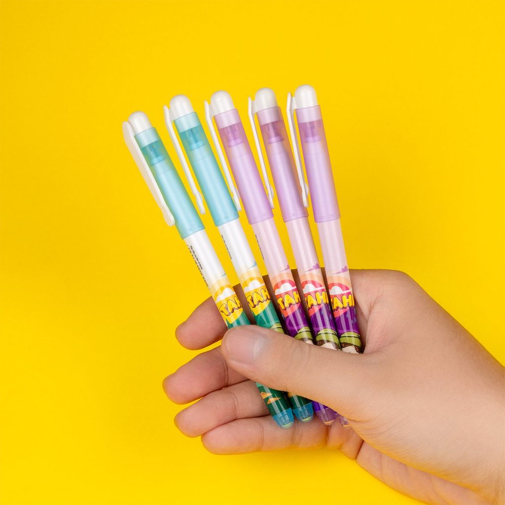 Combo 20 Bút lông kim Thiên Long FL-04/AK - Nét viết 0.3mm mảnh nhỏ Mực đều liên tục, nhân vật Akooland Tahi