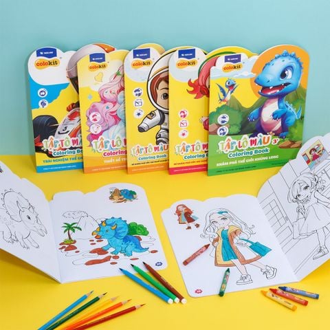 Tập tô màu - Coloring Book Thiên Long Colokit - Dành cho bé 3-6 tuổi