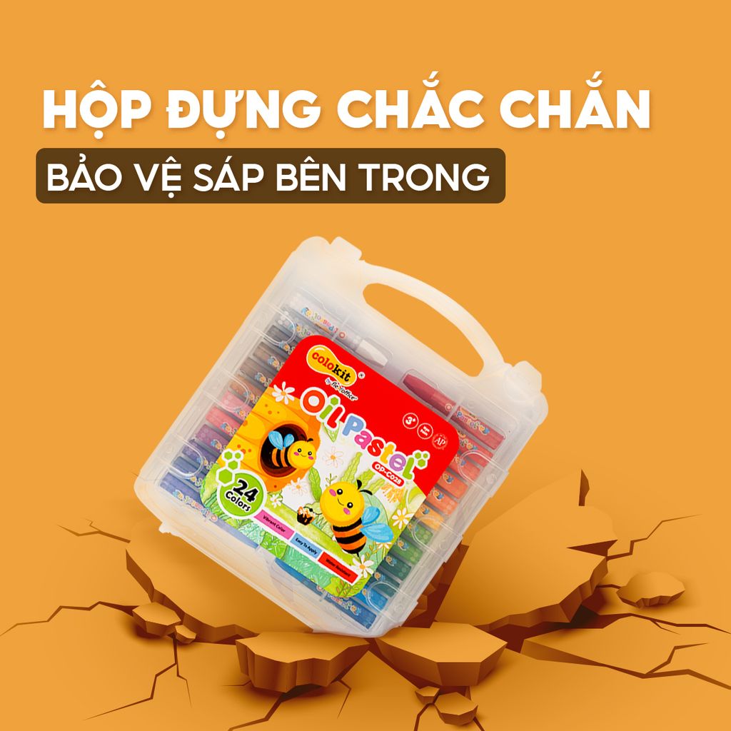 Hộp sáp dầu Oil Pastel Thiên Long Colokit - Tiêu chuẩn châu Âu