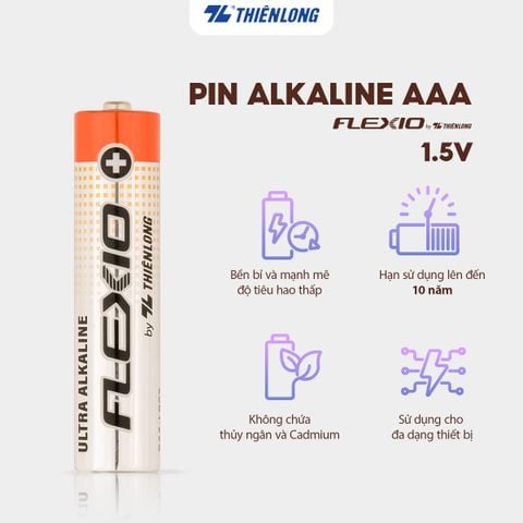 Pin Alkaline AAA Thiên Long Flexio