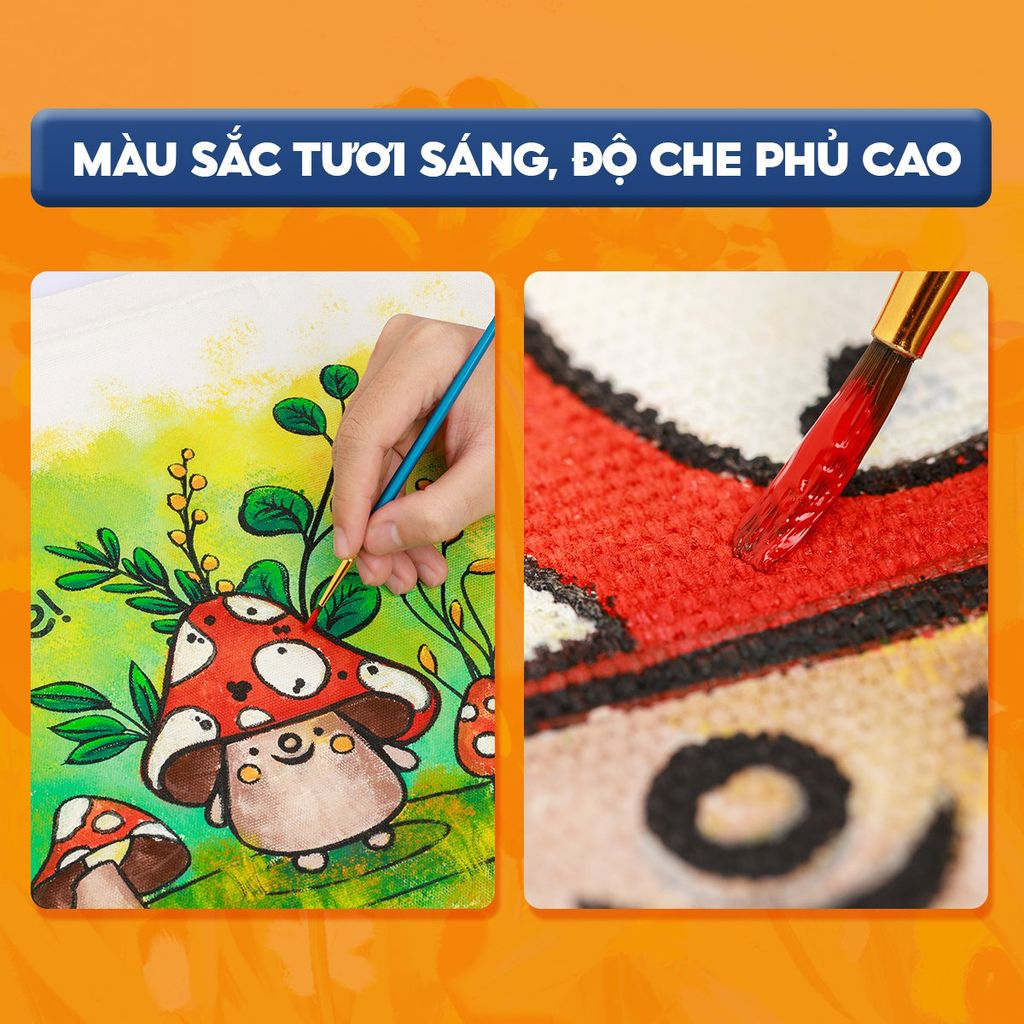 Màu nước acrylic cao cấp không phai màu dạng hũ 100ml Thiên Long Colokit ACR-C007