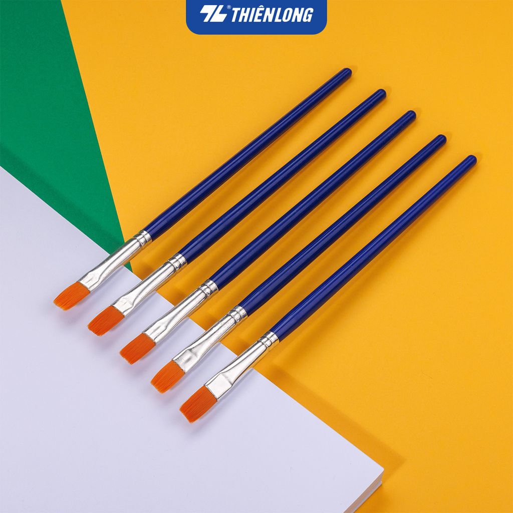 Túi 2 Cọ vẽ Phẳng và Tròn Thiên Long Colokit BRW-C01