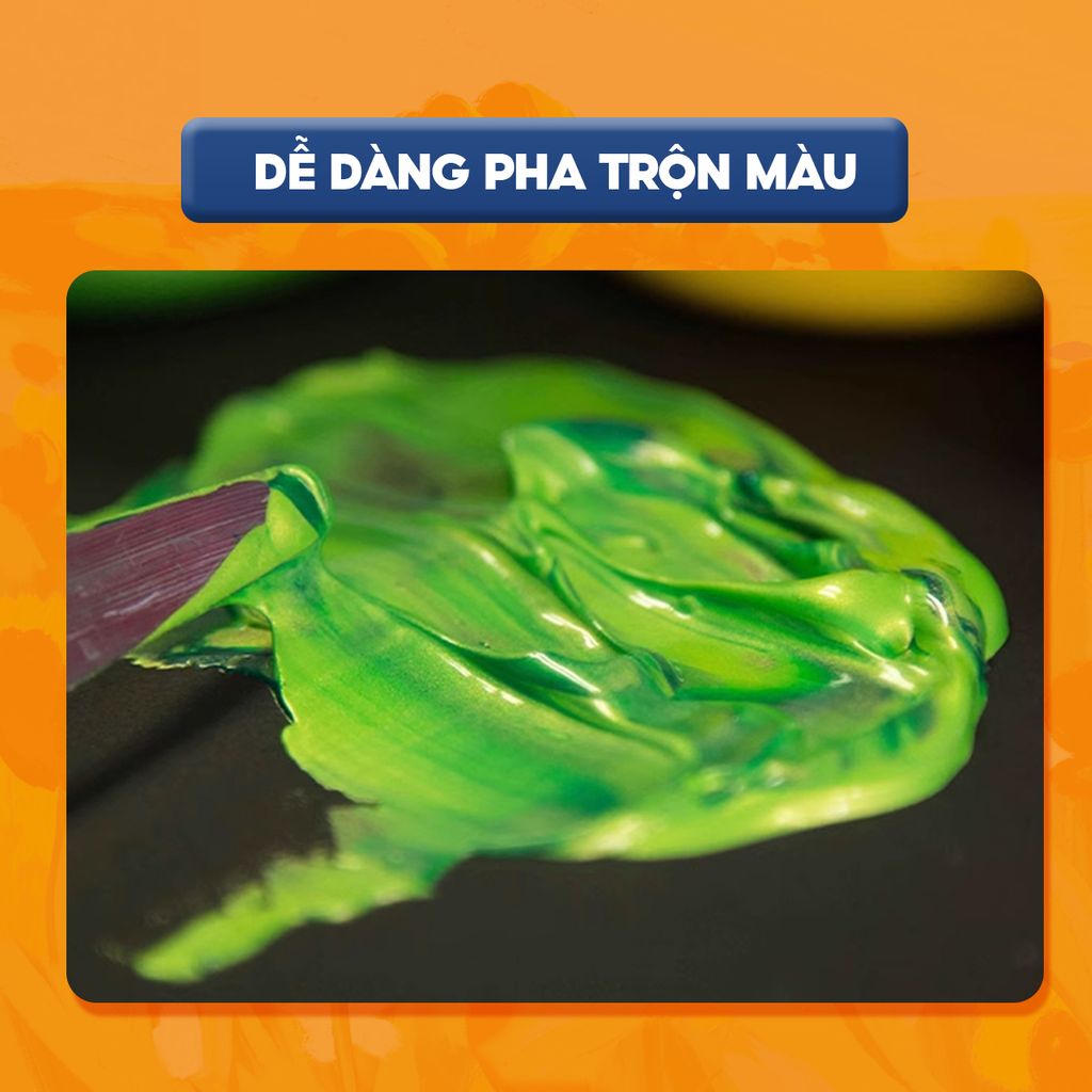 Màu nước acrylic cao cấp không phai màu dạng hũ 100ml Thiên Long Colokit ACR-C007