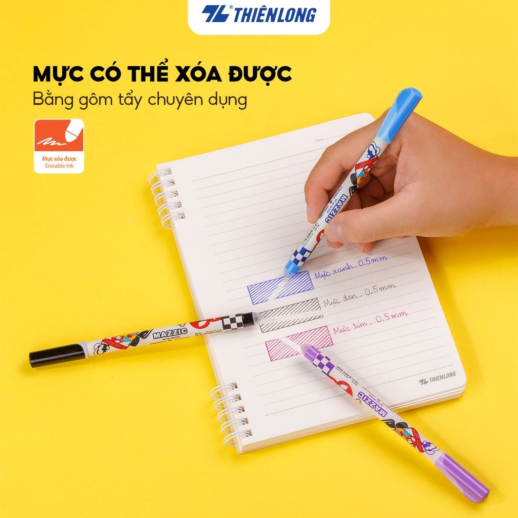 Combo 5/10/20 Bút gel xóa được Mazzic Thiên Long GELE-006/V1