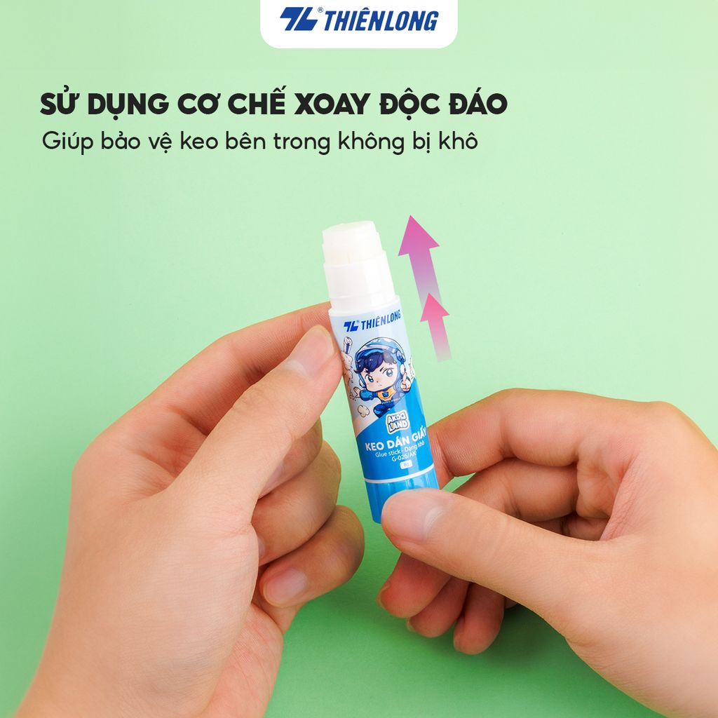 Keo khô - Glue Stick Thiên Long G-026/AK - Nhân vật Akooland thế giới học cụ thần kỳ