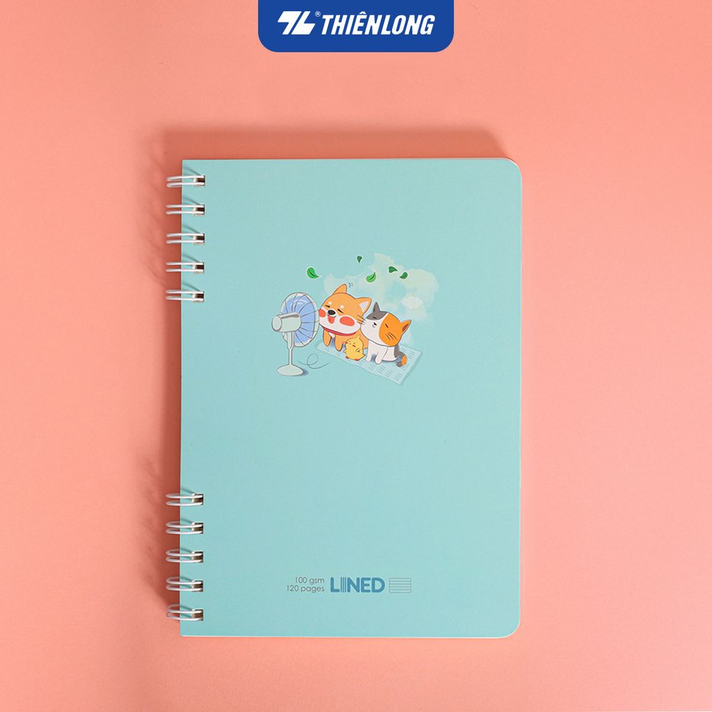 Sổ lò xo đường kẻ ngang 7mm A5 Thiên Long MB-025