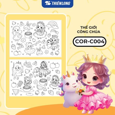 Tranh cuộn tô màu DIY Thiên Long Colokit - Hình ảnh dễ thương, đa dạng chủ đề hơn