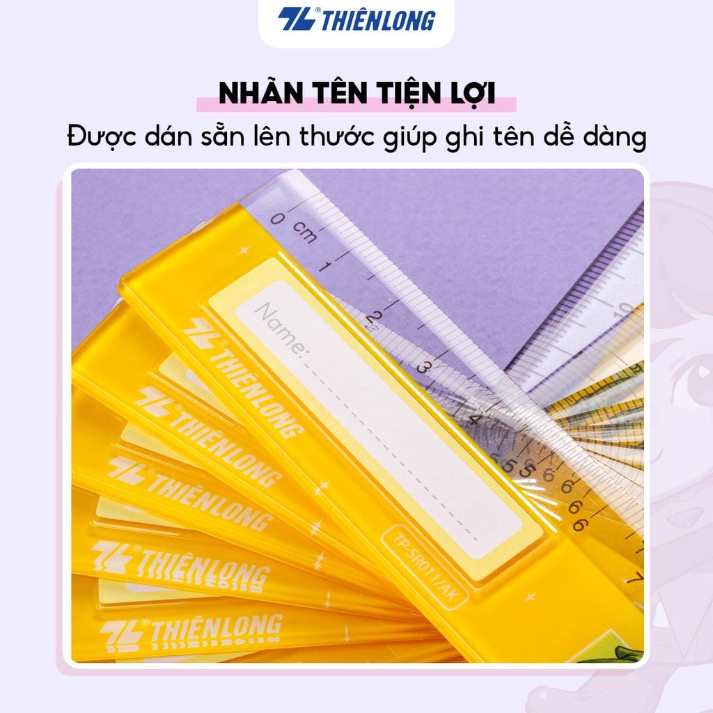 Thước thẳng 20cm Thiên Long TP-SR011/AK - Nhân vật Akooland thế giới học cụ thần kỳ