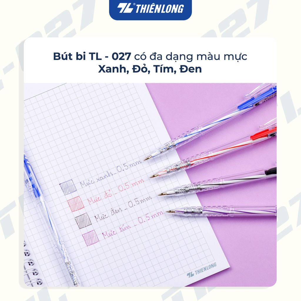 Hộp 20 Bút Bi Thiên Long TL-027