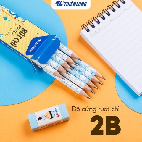 Combo 20 Bút chì gỗ Thiên Long Điểm 10 2B TP-GP009/DO