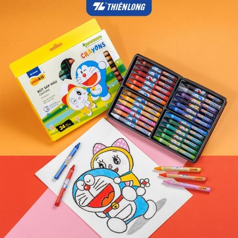 Sáp 24 màu Colokit Doraemon CR-C06/DO