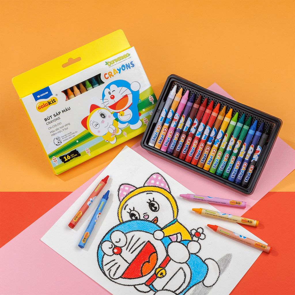 Sáp 24 màu Colokit Doraemon CR-C06/DO