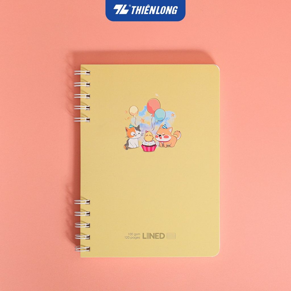 Sổ lò xo đường kẻ ngang 7mm A5 Thiên Long MB-025