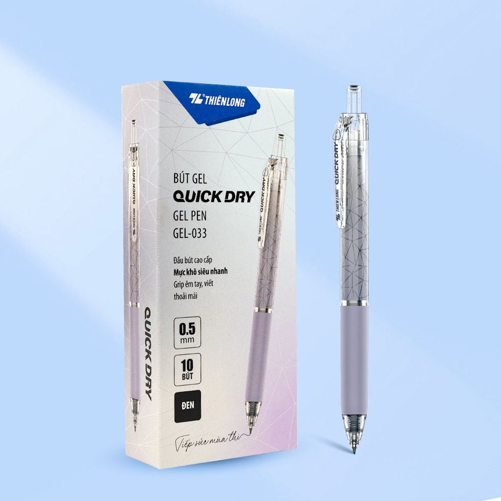 Bút gel Quick Dry Thiên Long GEL-033 - Mực khô siêu nhanh