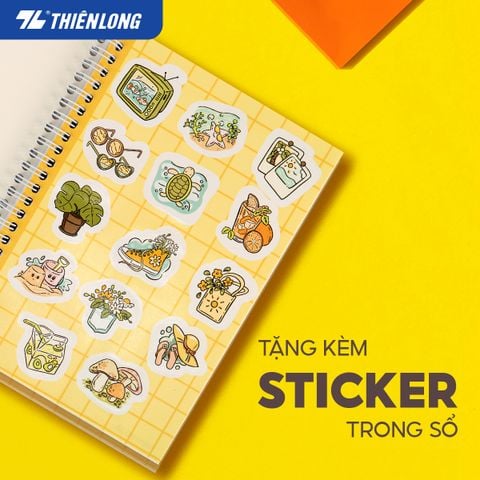 Sổ lò xo đường kẻ ngang A5 Thiên Long MB-011 - Màu ngẫu nhiên