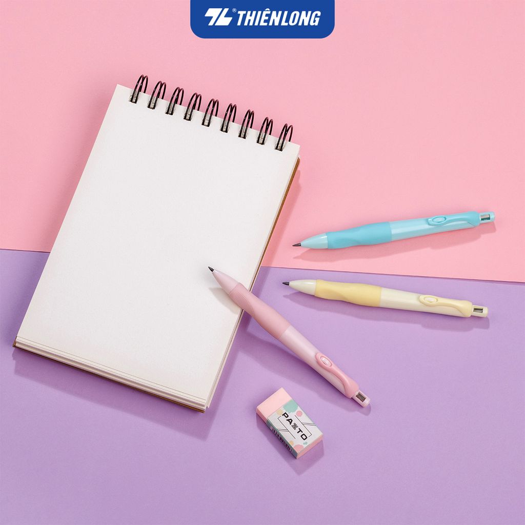 Bút chì bấm Thiên Long PC-032 - Tích hợp chuốt chì trên thân bút - Màu thân ngẫu nhiên