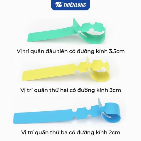 Combo 50 Thẻ nhựa ghi tên cây dạng rút - Vườn xanh Thiên Long Tag-001