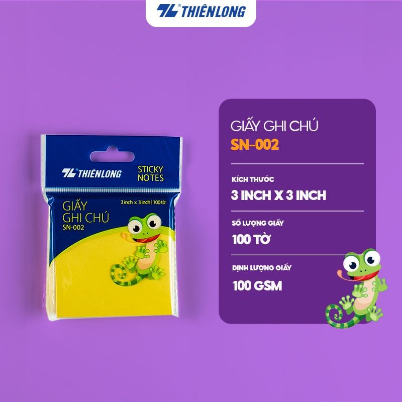 Giấy ghi chú - Giấy notes Pastel Thiên Long - Nhiều kích thước