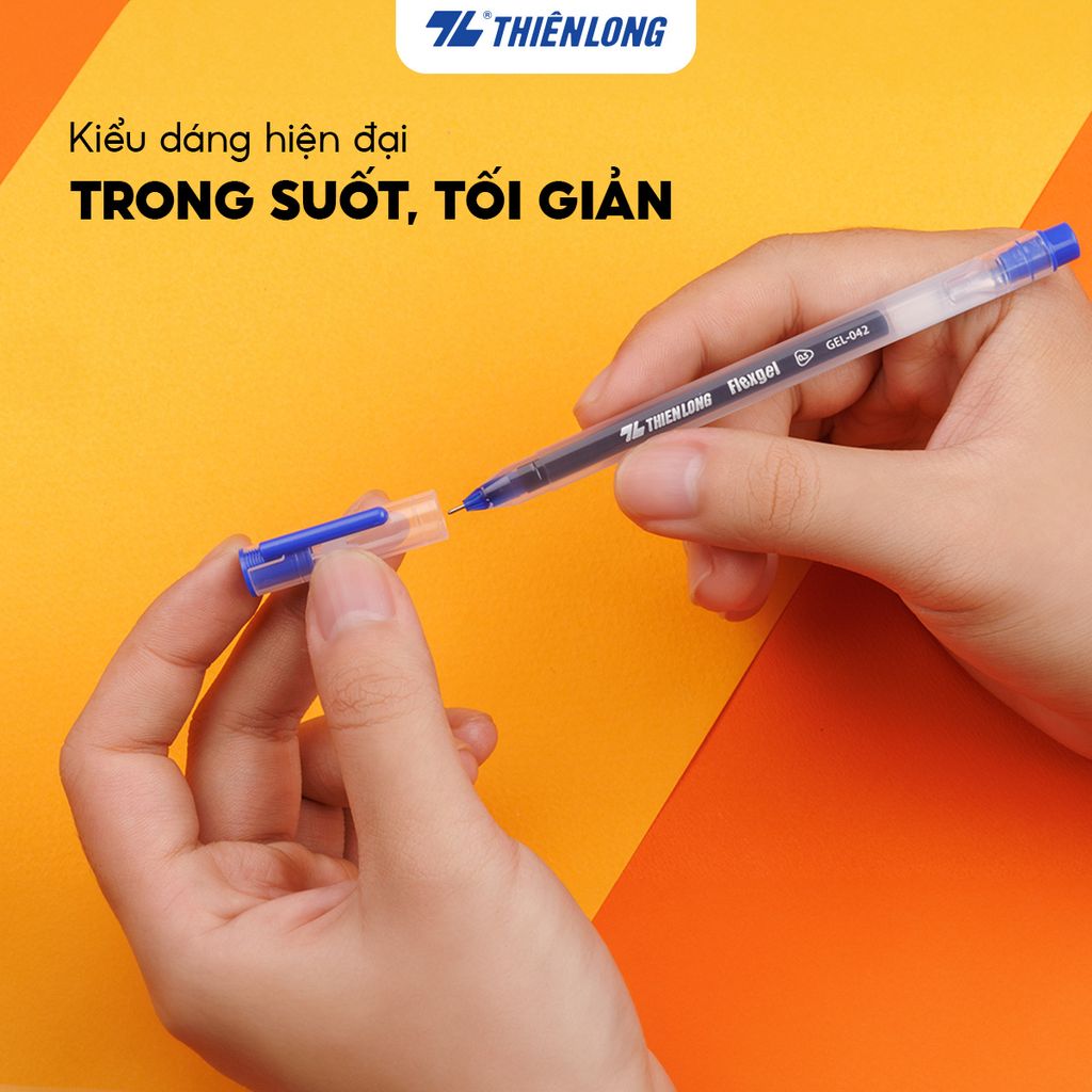 Bút mực gel khô nhanh - nét viết êm mượt Flexgel Thiên Long GEL-042 - Dành cho Văn Phòng Sinh Viên Học sinh