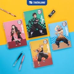 Sổ lò xo đường kẻ ngang A5 nhân vật Demon Slayer Thiên Long MB-023/DS -