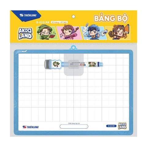 Bảng học sinh 2 mặt nhân vật Akooland Thiên Long B-023/AK