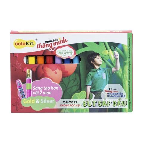 Bút sáp dầu 10 màu Thiên Long Colokit OP-C017 - Tặng 2 màu