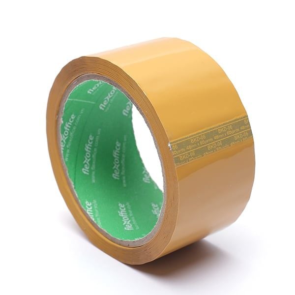  Băng keo đục OPP Flexoffice FO-BKD06 (có tem) 