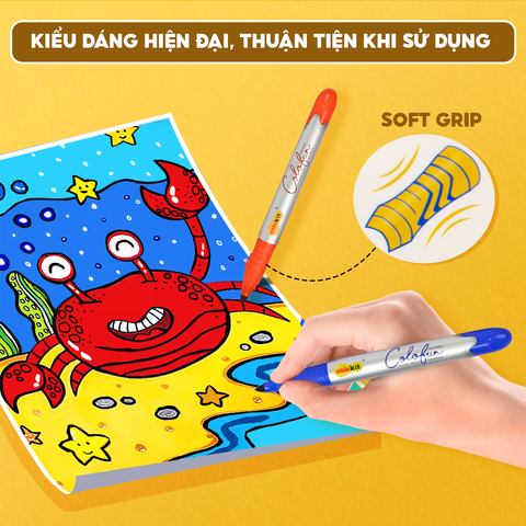 Hộp 12 bút lông dầu mỹ thuật Colokit PM-C01 vẽ được trên nhiều chất liệu, màu mực đậm, tươi sáng