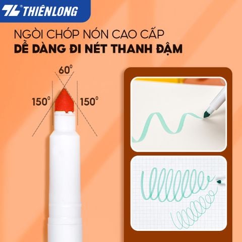 Bút lông màu Fiber Pen Thiên Long Colokit - Có thể rửa được- Combo 40/56/76/96 cây
