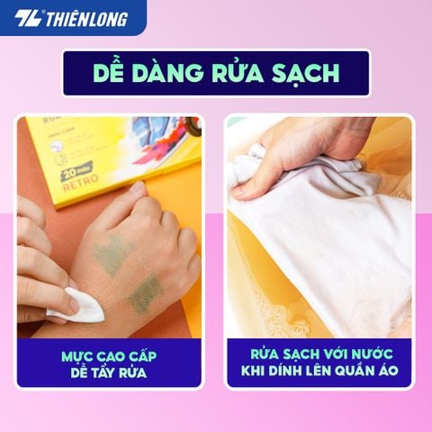 Bút lông màu Fiber Pen Thiên Long Colokit - Có thể rửa được- Combo 40/56/76/96 cây