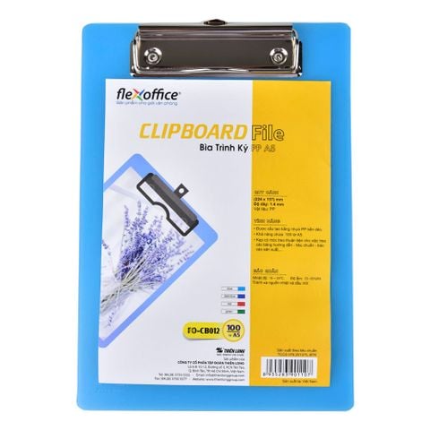 Bìa trình ký A5 Thiên Long Flexoffice PP FO-CB012