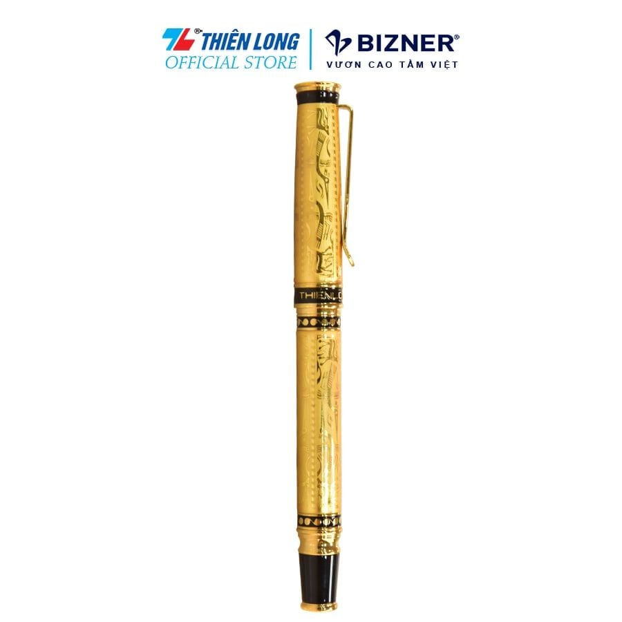 Bút bi cao cấp Thiên Long Bizner BIZ-16/40YEARS - Mạ vàng 22K (Tặng kèm 02 ruột mạ vàng)