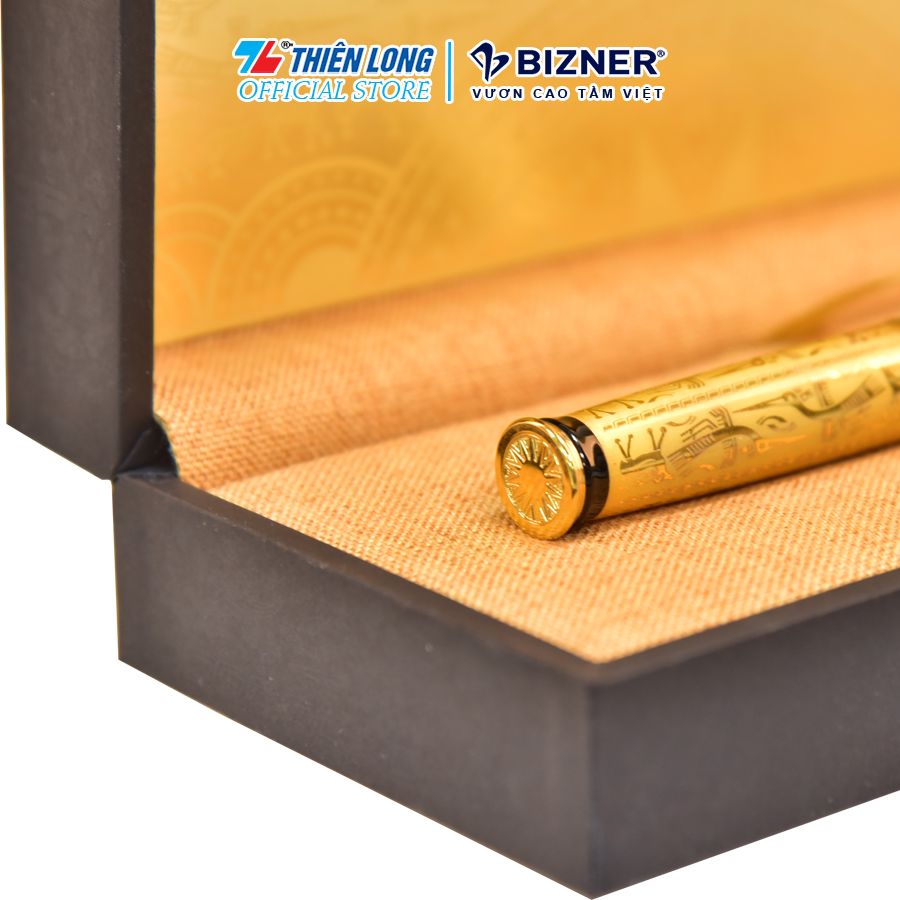Bút bi cao cấp Thiên Long Bizner BIZ-16/40YEARS - Mạ vàng 22K (Tặng kèm 02 ruột mạ vàng)