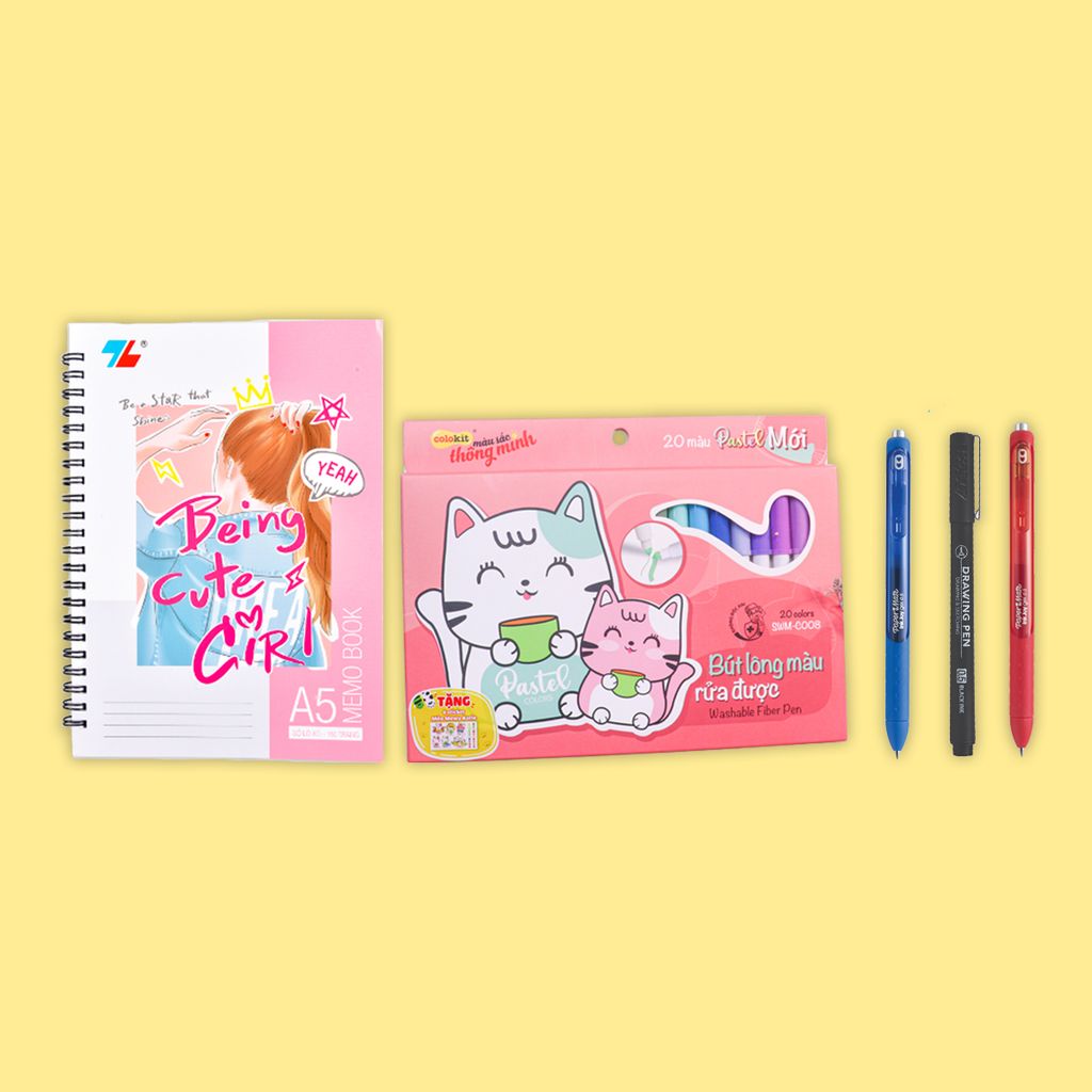 Bộ Làm Bullet Journal Sáng Tạo (Option 2)