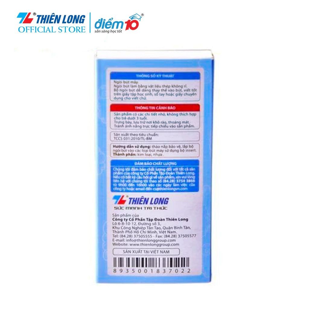 Bộ ngòi bút máy Iridium Điểm 10 TP-FPN08/KIT