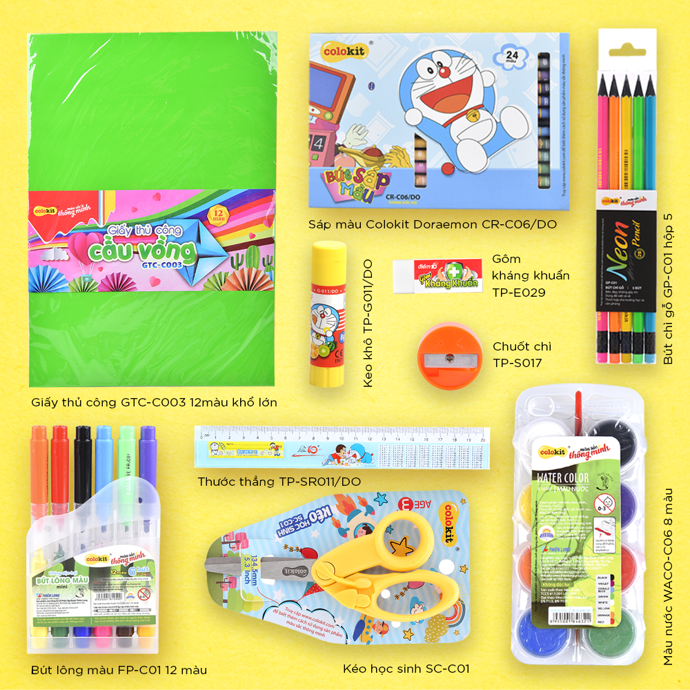 Bộ sản phẩm mỹ thuật cơ bản Colokit