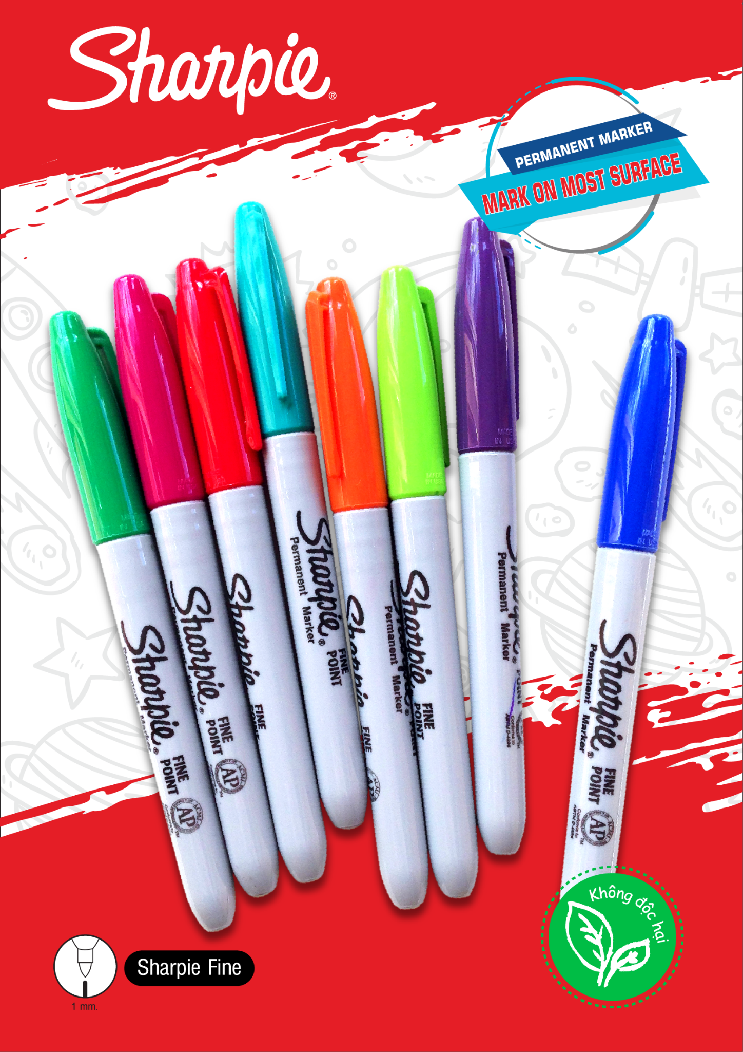 Bút Lông Dầu Sharpie Fine Tím 30038