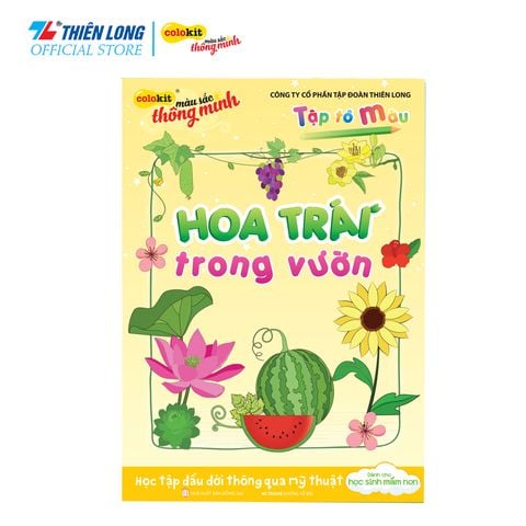 Tập tô màu Hoa trái trong vườn Thiên Long Colokit COB-C002